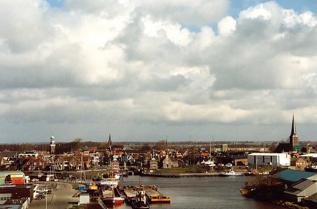 Lemmer NU vanuit nieuwe vuurtoren