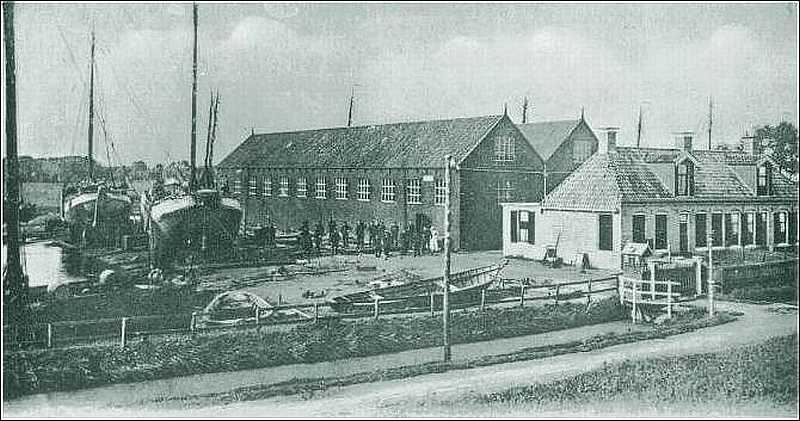 De boer werf in latere jaren genaamd de Poppen werf