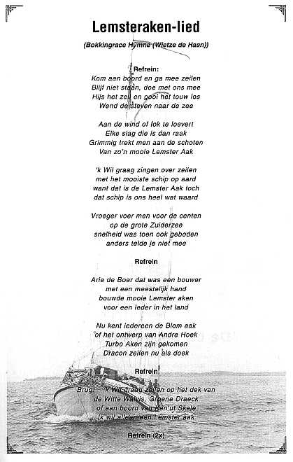 De belade van de Lemsteraak door W de Haan