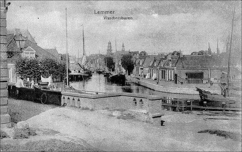 Vissersburenplaatje genomen waar je nu de Riensluis vindt