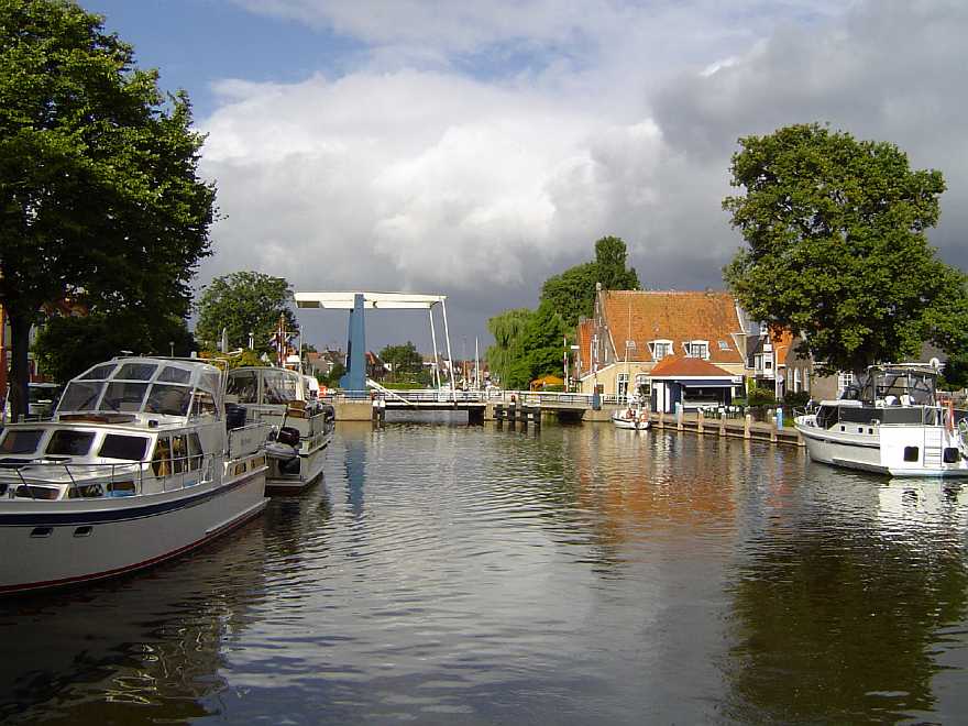 Zicht naaar Flevobrug 2006,weg werf
