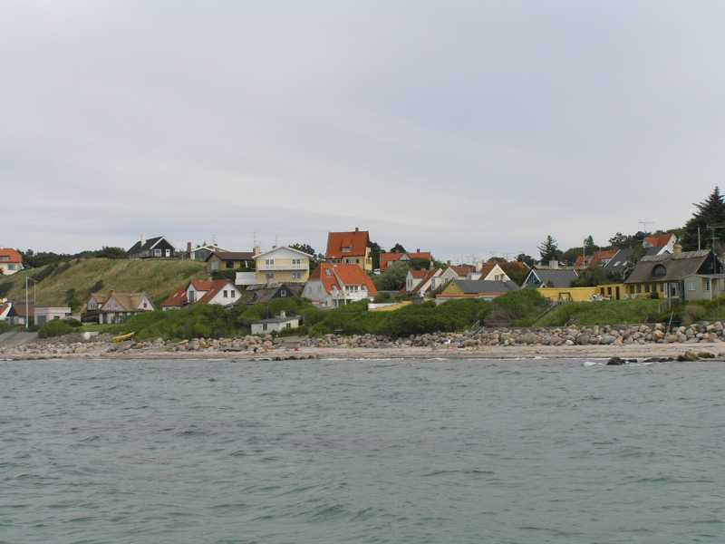 Zicht van de pier van Tisvilde