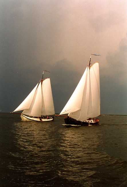 Onweer in de verte toch starten naar Trintel
