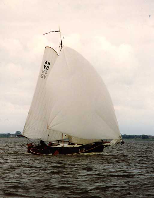 Met een beetje deining geen schip meer te zien