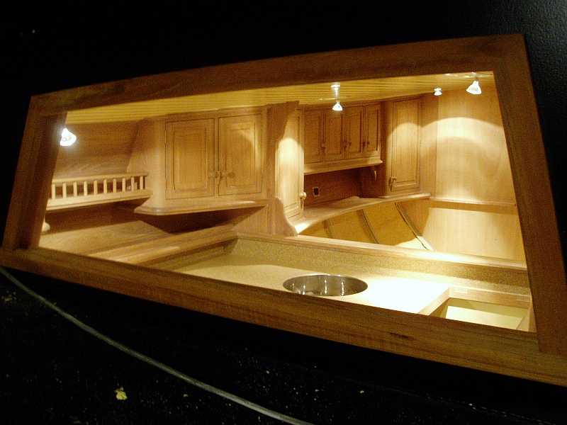 Keuken met woonkamer