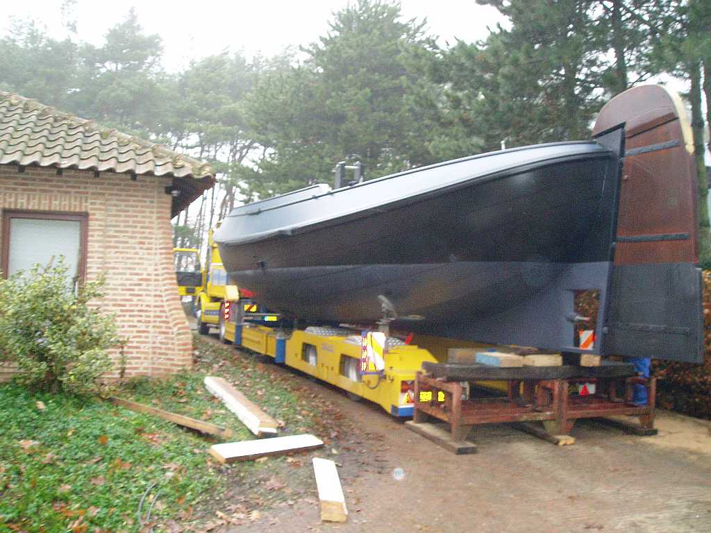 En toen moest ze van de trailer