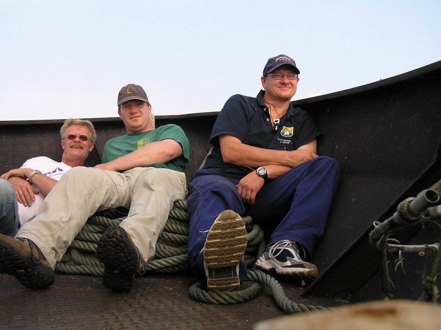 Deze drie hebben een mooie bezigheid met de Skegrace