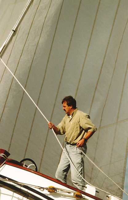 Rene een vaste icoon op het voordek van de VA114